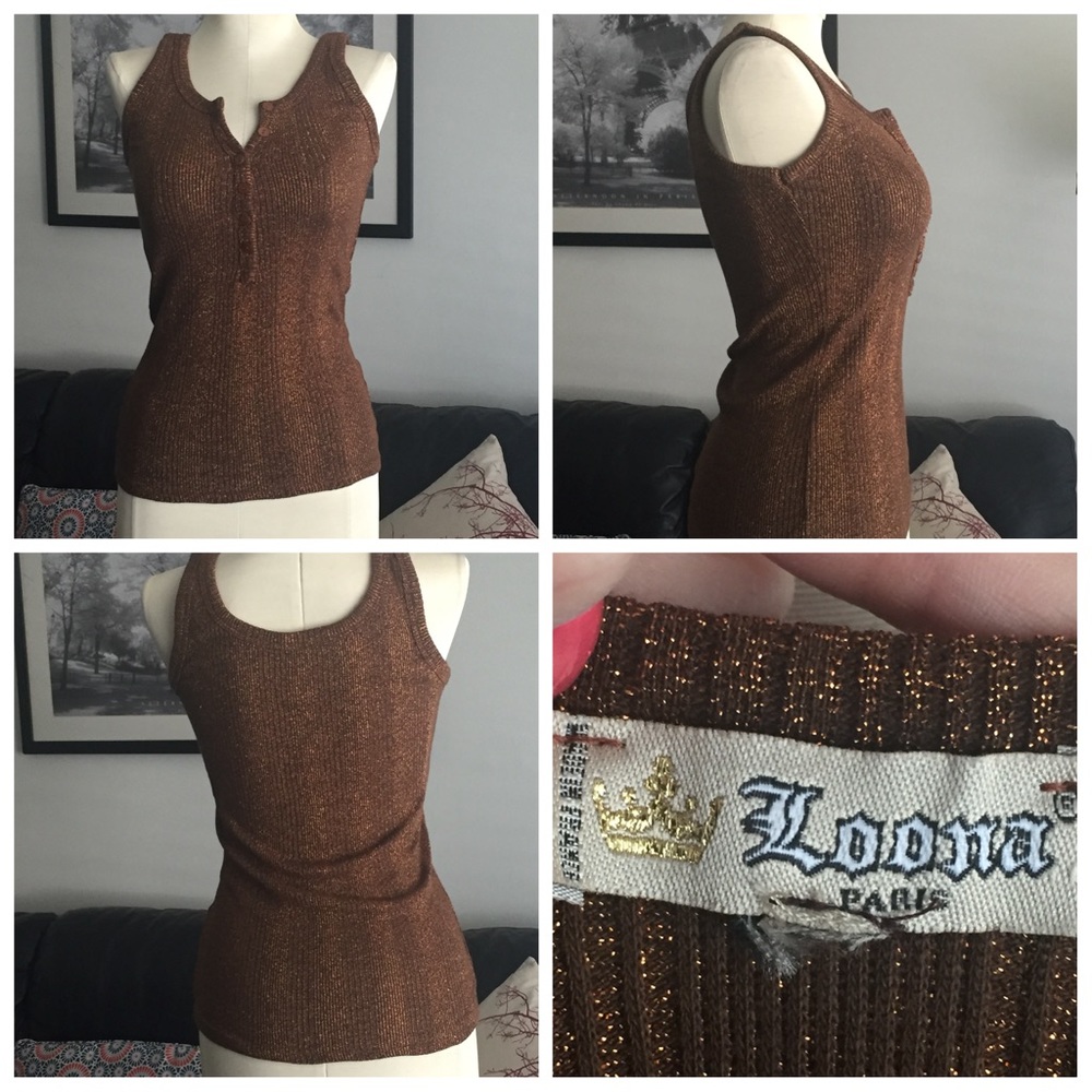 Loona Paris Top. Cooper. Like New. S